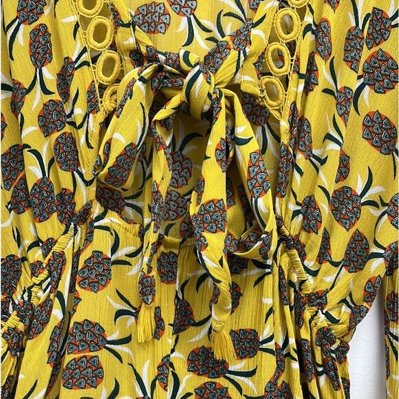 Agua Bendita Larissa Sunny Spring Romper Tropical Resort Swim Cover-Up - Large - Picture 11 of 16